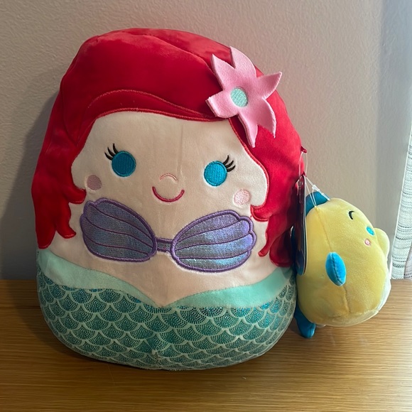 Squishmallows Toys New Squishmallow Ariel Flounder Duo The Little Mermaid Poshmark